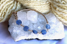 Load image into Gallery viewer, Blue Kyanite Beaded Bangle