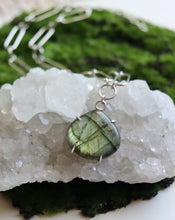 Load image into Gallery viewer, Labradorite Chain Necklace