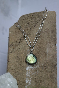 Labradorite Chain Necklace