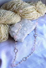 Load image into Gallery viewer, Rose Quartz and Pearl Beaded Necklace