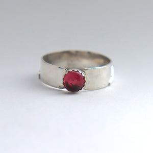 Pink Tourmaline Mountain Ring (size 8)